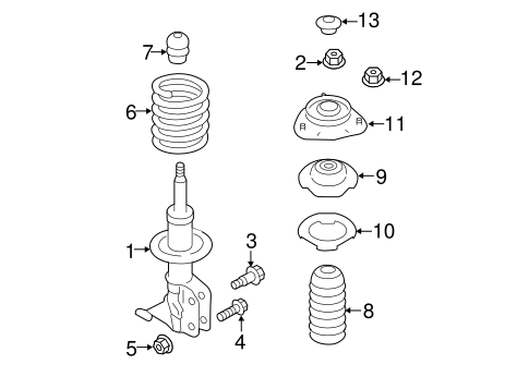 FR-S STRUTS & COMPONENTS