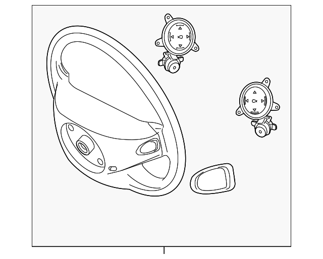 221-460-03-03-9E38 Деталь STEERING WHEEL