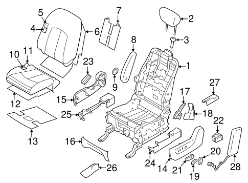 Quest DRIVER SEAT COMPONENTS