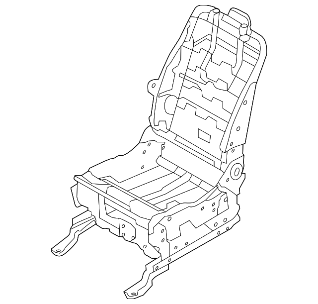 87151-1JB7C Деталь SEAT FRAME, LEFT