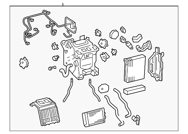 87050-50120 Деталь AC & HEATER ASSY