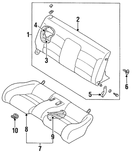 Eclipse REAR SEAT COMPONENTS 2