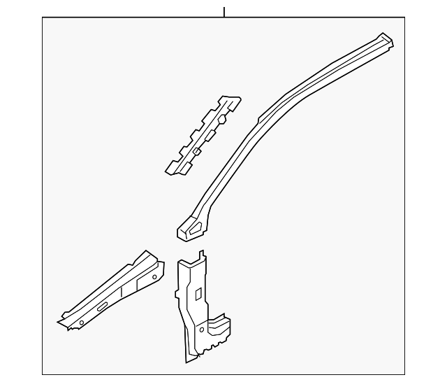 8U0-809-201-A Деталь HINGE PLR REINF, LEFT