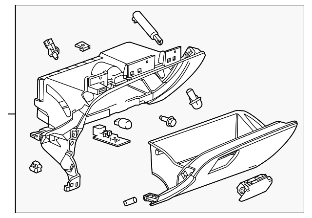 23457863 Деталь GLOVE BOX ASSY