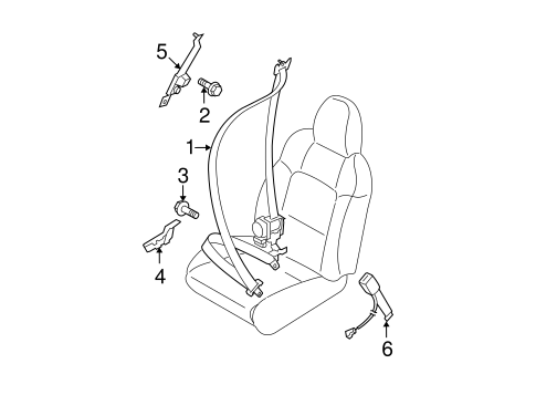 Outback FRONT SEAT BELTS