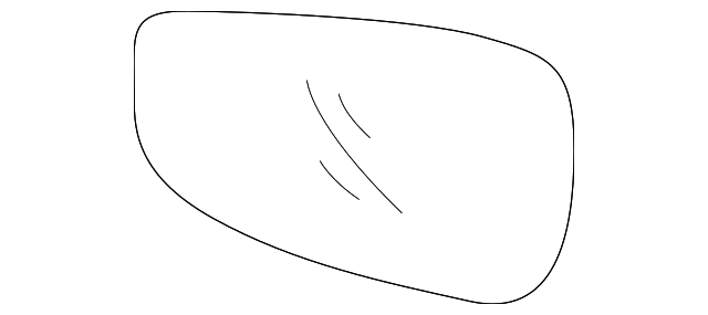 87611-1R220 Деталь MIRROR GLASS, LEFT
