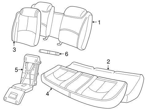 Regal REAR SEAT COMPONENTS