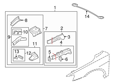 Lancer STRUCTURAL COMPONENTS & RAILS