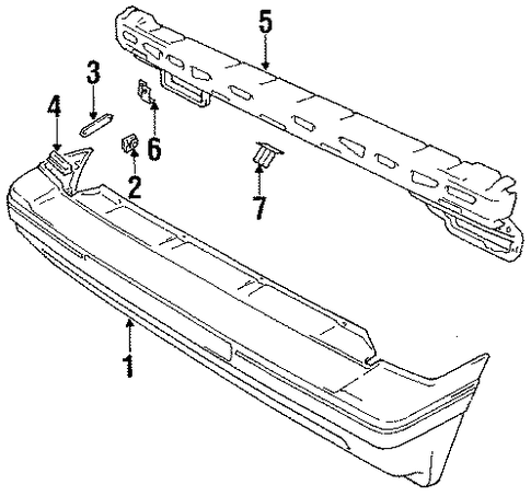 Sidekick BUMPER & COMPONENTS - REAR 2
