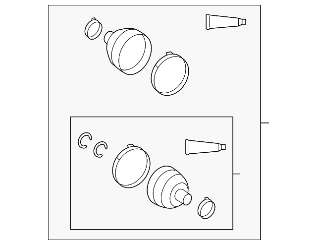 04428-02610 Деталь BOOT KIT, LEFT