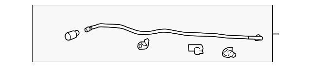 92244413 Деталь REAR HOSE, LEFT