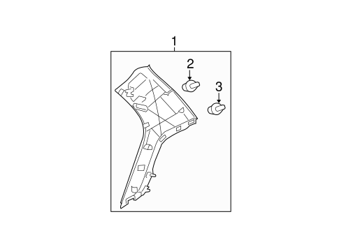 Yaris INTERIOR TRIM - QUARTER PANELS 2