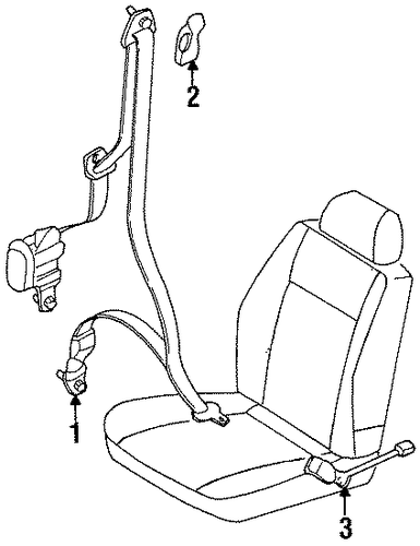 200SX FRONT SEAT BELTS