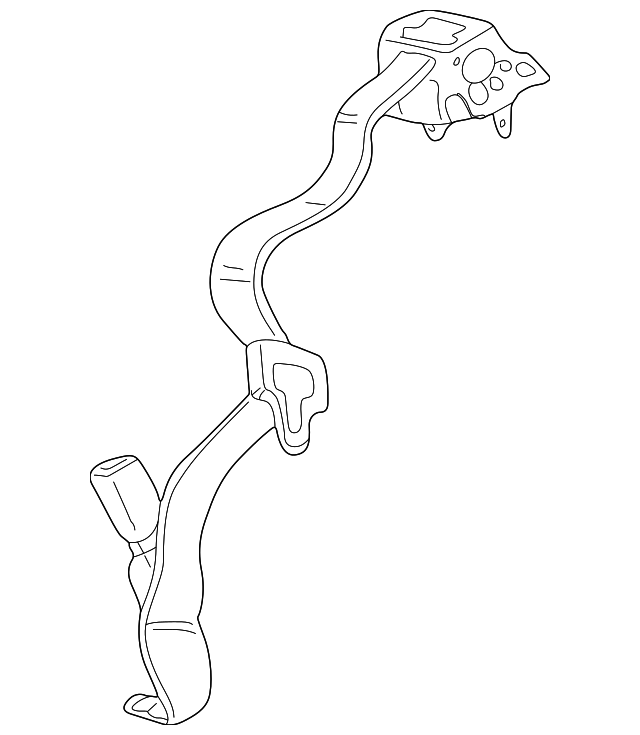 9W7Z-54600A38-AA Деталь CENTER SEAT BELT