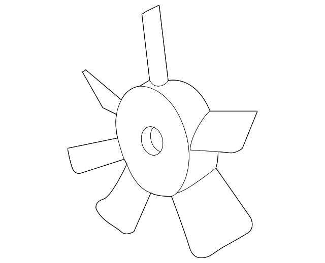 16361-46090 Деталь FAN BLADE, RIGHT