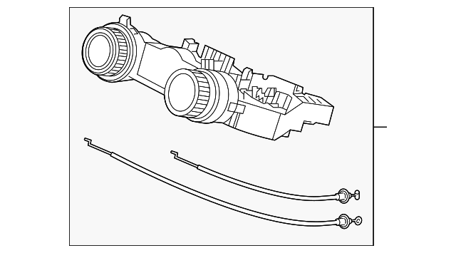 79560-T5R-A01ZA Деталь BASE, HEATER CONTROL *NH900L* (DEEP BLAC