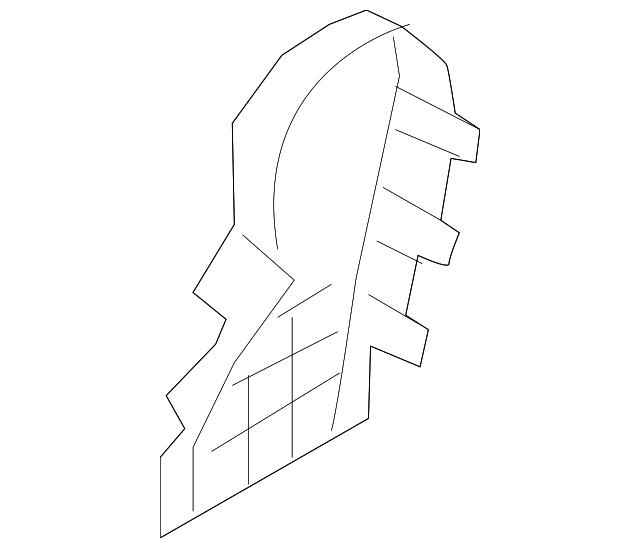 89033-1U110H9 Деталь INNER COVER, LEFT