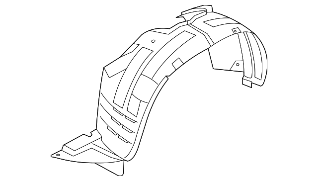 86810-1U500 FENDER LINER, LEFT