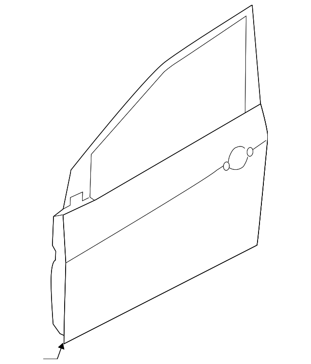 76003-A7000 Деталь DOOR SHELL, LEFT