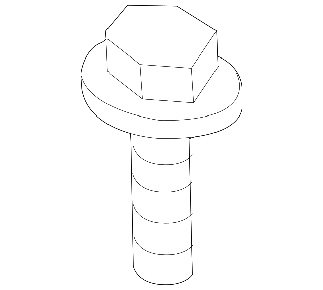 6503992 QUARTER PANEL SCREW, LEFT