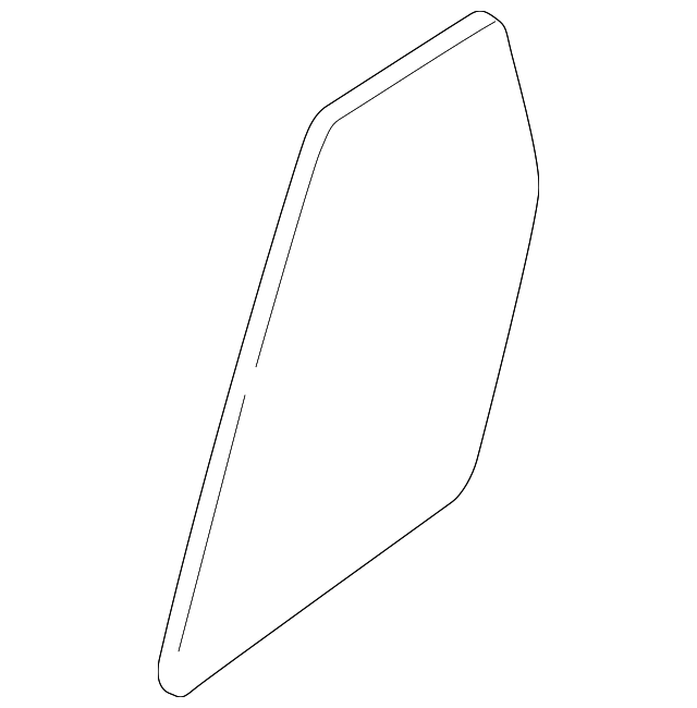 82262-2W300 FIXED GLASS, RIGHT