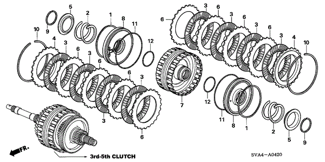 TRANSMISSION - AUTOMATIC/CLUTCH (3RD-5TH) for 2006 Honda CIVIC COUPE #1