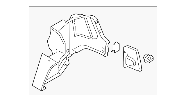 85740-2F000LK TRUNK SIDE TRIM, RIGHT