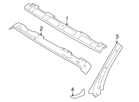 RS5 WINDSHIELD HEADER & COMPONENTS
