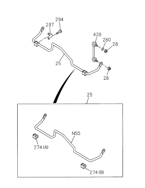 CHASSIS/REAR SUSPENSION (STABILIZER ASSY.) for 2002 Honda PASSPORT #2