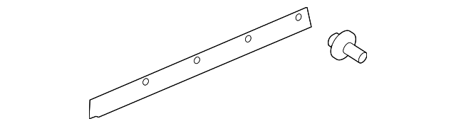 10308488 Деталь LOWER RETAINER, LEFT