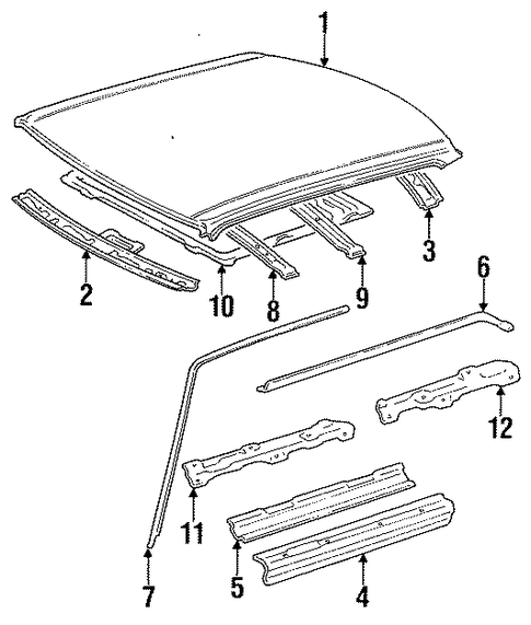 ES250 ROOF & COMPONENTS