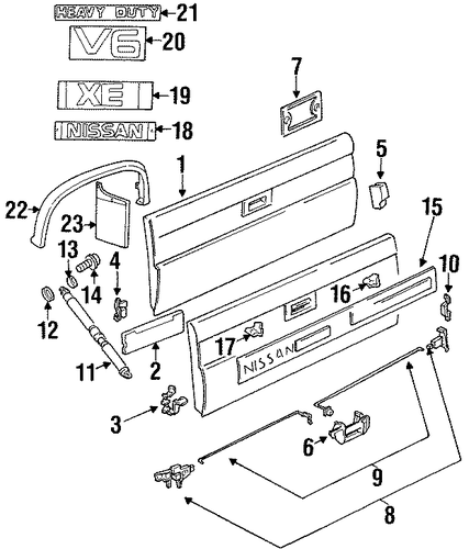 Pickup EXTERIOR TRIM - PICK UP BOX