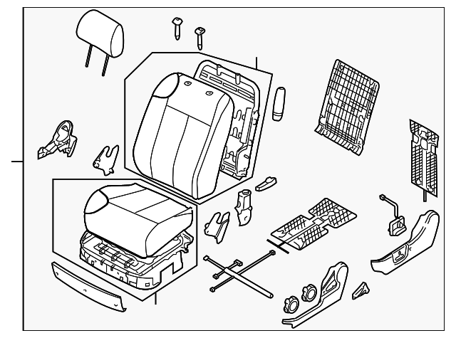 8500286Z90 Деталь SEAT ASSY, LEFT