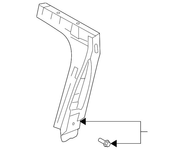 88310-0W150 Деталь SEAT BACK FRAME