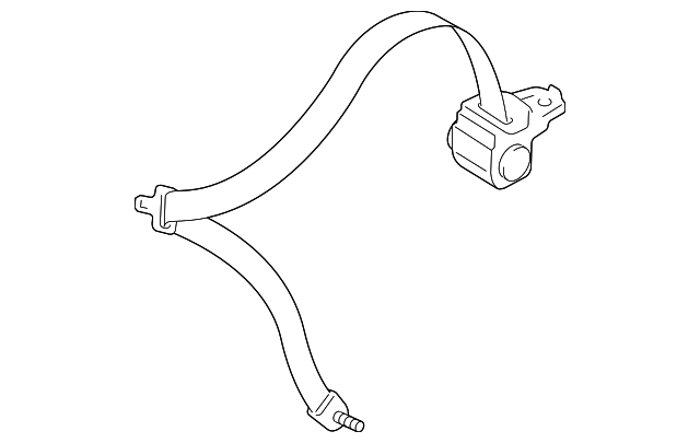 GKYA-57-790-72 Деталь OUTER BELT ASSY, LEFT