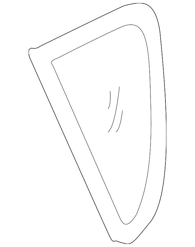 87810-2K020 Деталь QUARTER GLASS, LEFT