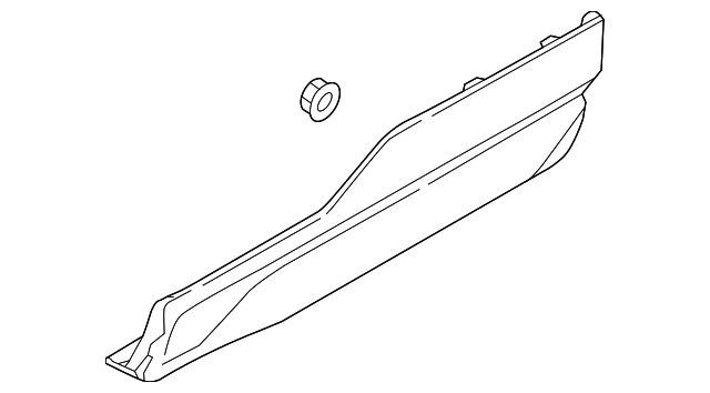 FT4Z-5825556-AA Деталь LOWER MOLDING, RIGHT