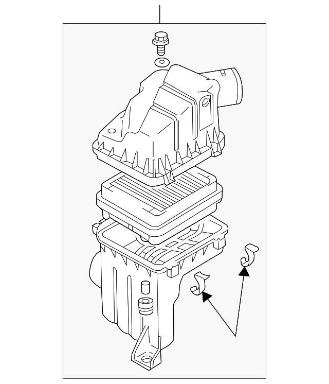 1370054G00 Деталь AIR CLEANER ASSY
