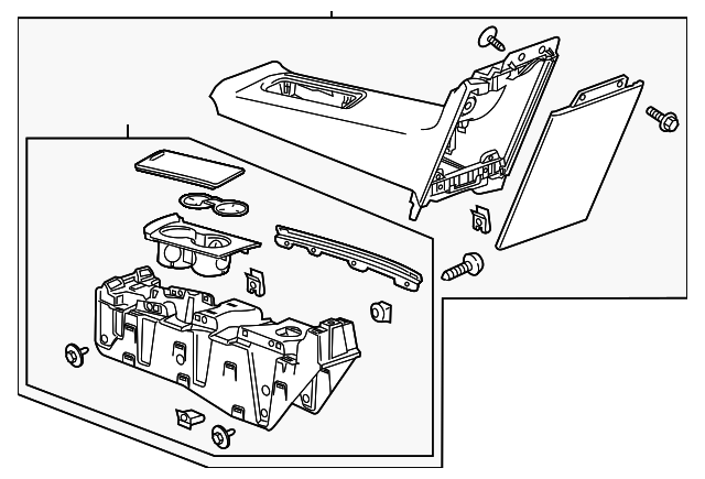 23393175 Деталь REAR CONSOLE
