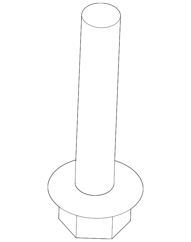 62617-2H000 SUSP CROSSMEMBER BOLT, LEFT