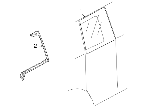 Cooper GLASS - REAR DOOR