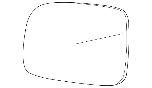 88987572 Деталь MIRROR GLASS, LEFT