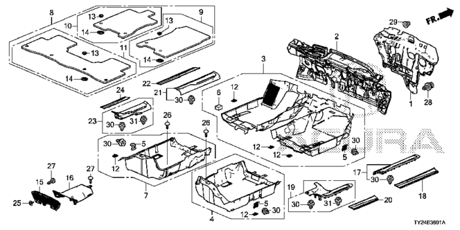 RLX FLOOR MAT (4WD)