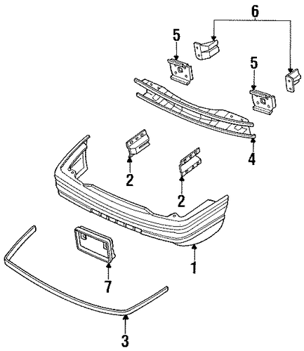 Escort BUMPER & COMPONENTS - FRONT