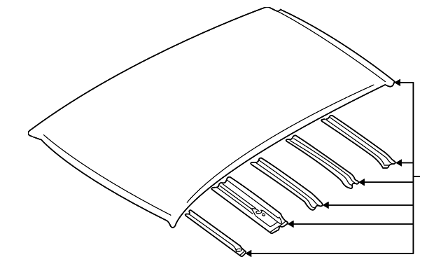 53600FE060 Деталь ROOF PANEL