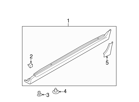 Impreza EXTERIOR TRIM - PILLARS