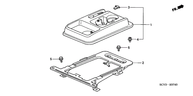 INTERIOR / BUMPER/CONSOLE for 2003 Honda ELEMENT #1