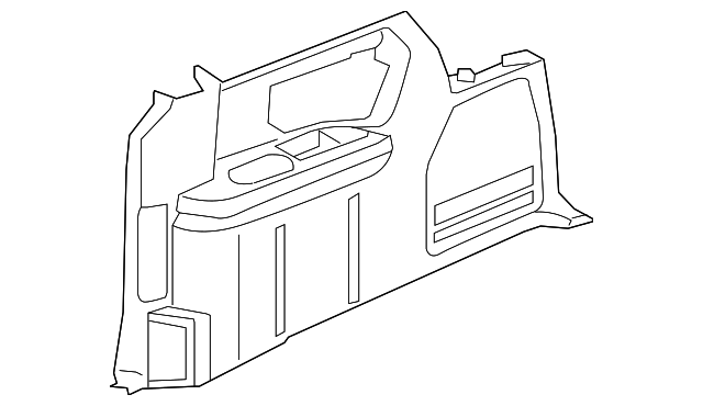 7B0867406FHL5 Деталь QTR PILLAR TRIM, RIGHT