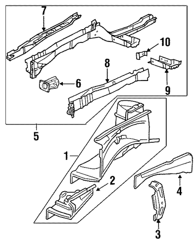 Catera STRUCTURAL COMPONENTS & RAILS