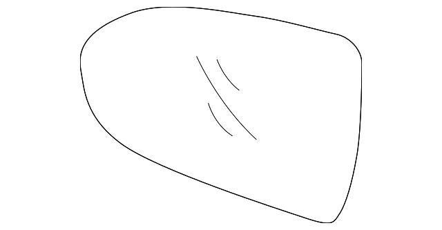 87611-3W450 Деталь MIRROR GLASS, LEFT